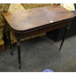 A Regency mahogany tea table c.