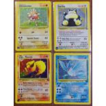 Pokemon cards - ten 1990's Basic Pokemon by Nintendo holofoil shiny edition collectors cards