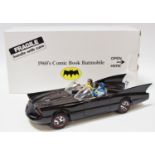 Danbury Mint 1960's Comic Book Batmobile - finished in black with chrome trim,