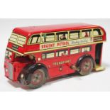 A Brimtoy UK clockwork tinplate London bus"Regent Petrol" c.
