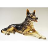 A large Beswick German Shepherd model,