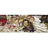 Decorative ceramics - Limoges including trinket pots, vases, plates,