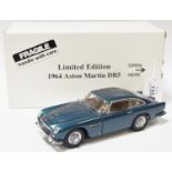 Danbury Mint Limited Edition 1964 Aston Martin DB5, agean blue, biscuit interior,