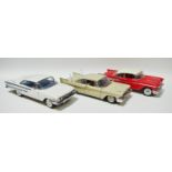 Danbury Mint 1958 Plymouth Fury, beige, biscuit & brown interior, chrome fittings, inner packaging,