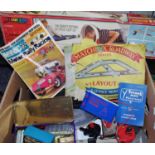 A Matchbox S-200 Superloop, (missing connectors)boxed; Minic Motorways various cars (af), track,