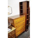 Art Deco oak storage/room divider;