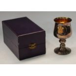 A silver goblet, Royal Wedding 1981, Pobjoy Mint, Birmingham, 1981, 13cm, 184.8g limited edition