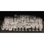 Glassware - cut glass stemware, tumblers, decanter, etc, including Derwent Crystal, Tutbury Crystal,