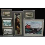 Pictures & Prints - Bernard Buffet, after, a set of four Continental scenes; others, Matador, etc (