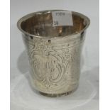 An early European silver beaker cup