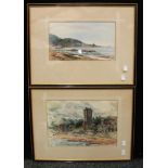 J K Maxton (Scottish 20th century) A Pair, West Wemgss, Firth of Fourth and St Rerfys Tower,