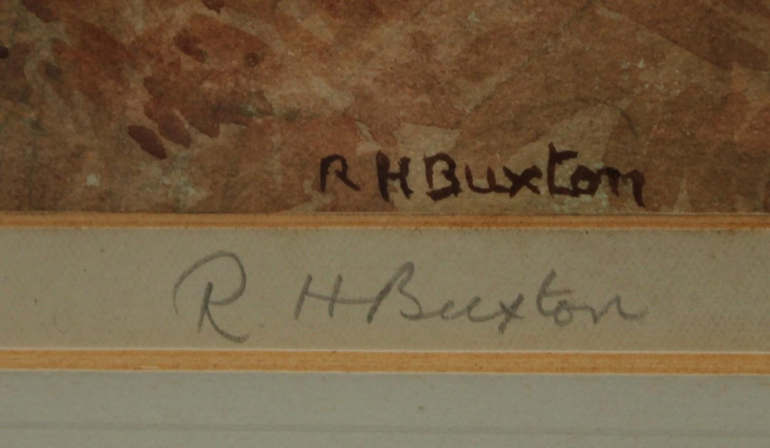 Robert Hugh Buxton (1871-1965) The Scent signed, titled Fine Art Society label to verso dated - Image 3 of 3