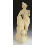 Professor Carlo Pittaluga (Italian, late 19th/early 20th century), by, a tall Carrara marble