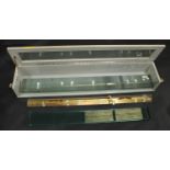 Weights & Measures - a brass standard metre measure, by Reverifications Ltd, Aylesbury, marked for