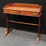 An unusual 19th century mahogany washstand