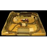 Model Railway - an extensive 00 gauge dual layer, seven section train layout including tunnels,