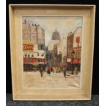 M. Soustine (French, 20th century) Paris signed, titled label to verso, oil on canvas, 48.5cm x 38cm