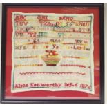 A sampler by Alice Kenworthy September 6 1876