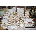 Royal Albert Old Country Roses including miniature tea set on tray; tea & coffee set for six