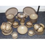 Denby Romany dinner and coffee wares including bowls, plates, coffee cups and saucers (44)