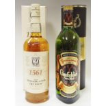 Glenfiddich Pure Malt Scotch whisky, 86% US Proof, 8 years old 100cl in carton; The Highland Queen