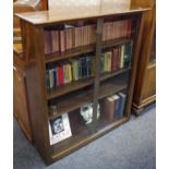 A mahogany floor standing bookcase.