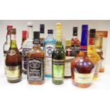 Cardhu 12 Year Old Single Malt Whisky, 75cl, boxed; Courvoisier V.S.Cognac 1 litre; Licor 43