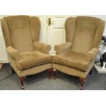 Two wing back chairs (2)