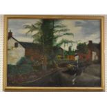 S.J.Skidmore, Directions to Whitchurch, oil on canvas, signed, dated 1968, framed.