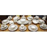 Noritake Prelude pattern part dinner service and tea service for twelve