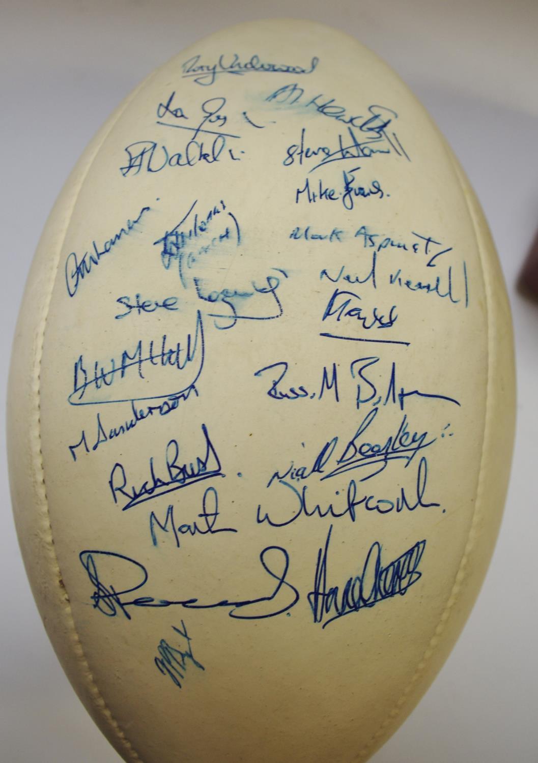 Autographs - a Gilbert Barbarian rugby ball signed by approximately 43 players including Rory Underw - Image 2 of 3