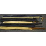 Fishing Rods - Milbrolite Enterprise 13ft three piece carbon fibre shaft; Milbro Prefect 10 foot 6''