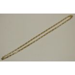 A 9ct gold belcher chain