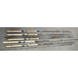 Fishing Rods - Daiwa Spliced tip Special 13 foot three piece; 11 foot leger; S Match Mk3 extra power