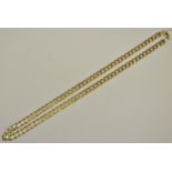 A 9ct gold diamond cut chain