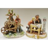 Capodimonte including The Knife Sharpener, limited edition no.1 of 250, printed marks to base; The