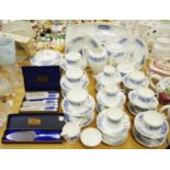 A Coalport Revelry part tea & coffee service for six comprising tea, coffee & hot water pots,