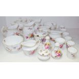 Royal Crown Derby Posie pattern including teapot, milk cream, salt and pepper, sugar bowl etc (20)