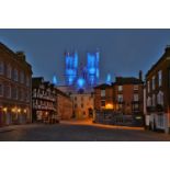 Terry Harris (by), Lincoln Cathedral, Giclée, fine art cotton 215 gsm, non embossed, 24" x 16".