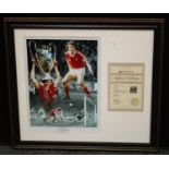 Sporting Interest, Football, Nottingham Forest - a signed framed photo of Trevor Francis, mounted