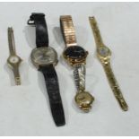 A gentleman's Kienzle watch, non-reflective face, baton indicators, date aperture, expanding metal