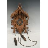 A Black Forest cuckoo clock.