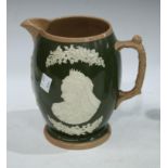 A Copeland Spode jug, Victoria Queen and Empress 1837 Diamond Jubilee 1897, impressed and printed