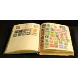 Stamps - Old 1950s stamp album with an all World collection