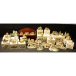 Lilliput Lane models, some boxed; others including Danbury Mint Lifeboats models (quantity)