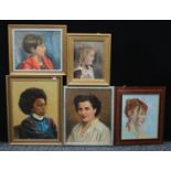 Pictures and Prints - a collection of oils, portraits, etc, one signed and dated 1947