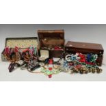 Costume Jewellery - various necklaces; rings; wristwatches: etc