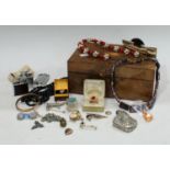 Jewellery & Accessories- costume jewellery; cigarette lighters; five graduated amber beads; etc