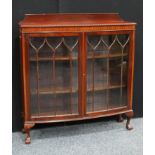 An early 20th century mahogany display cabinet