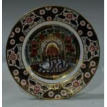 Ceramics - a Royal Crown Derby Christmas plate, 1999, limited edition 891/1750. first quality.